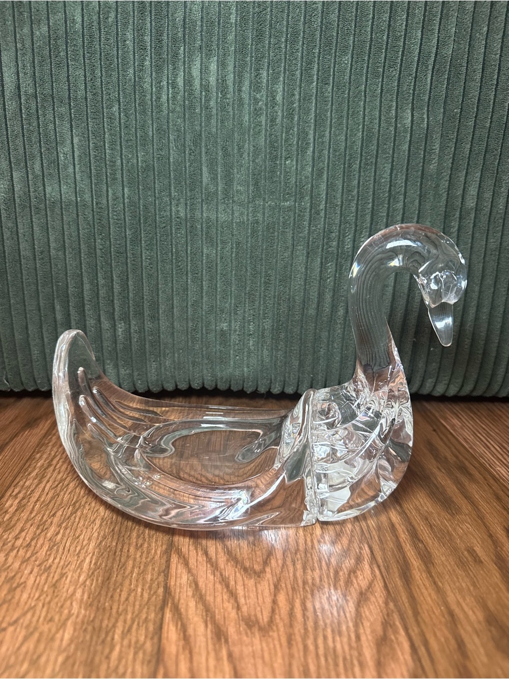 Clear Acrylic Swan Decorative Tray